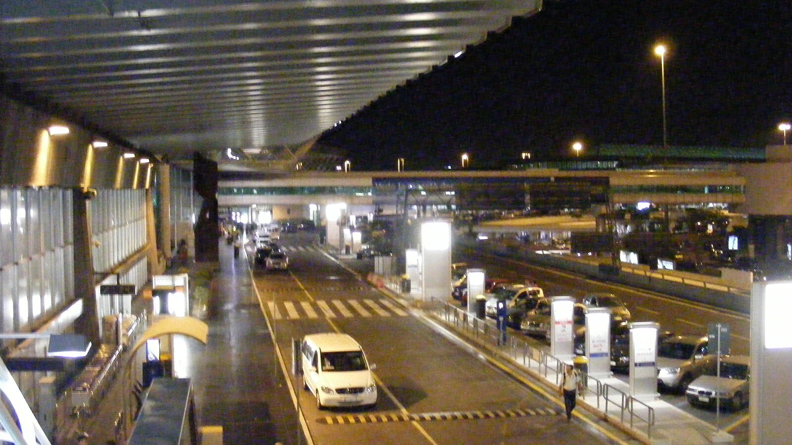 The forecourt in front of the terminals.