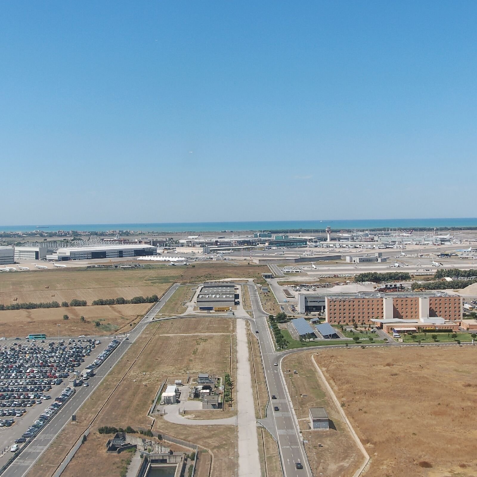 Road access to the airport.
